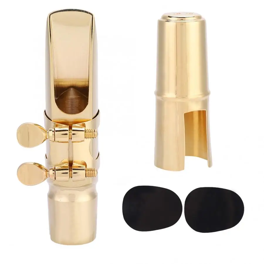Eb Alto Sax Саксофон 7C мундштук с крышкой колодки Музыкальные инструменты аксессуар