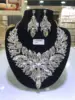 Rhine-stone jewelry sets  women fashion necklace fine jewelry sets wedding gold jewelry sets rhinestone Earring ► Photo 2/5