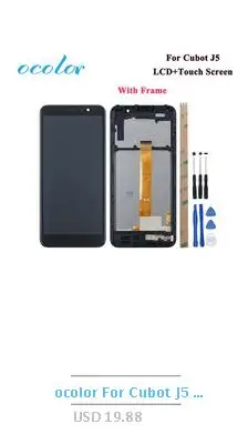 Ocolor для Cubot J5 кожаный чехол откидная крышка 5,5 ''с наклейкой для Cubot J5 защитный Капа Fundas с карманом для карт противоударный
