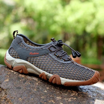 

outdoor sport mesh breathable walking shoes men summer sport sandals upstream trekking shoes walking sneakers sandals men