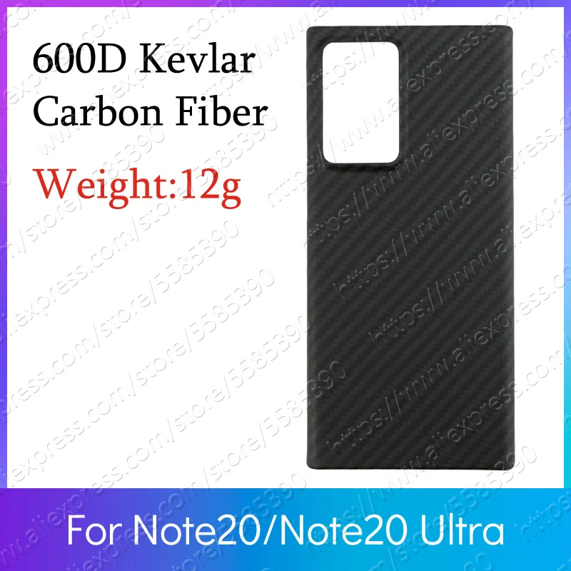 12g углеродный бампер Samsung Note20 Ультратонкий чехол 600D кевлар настоящий чистый