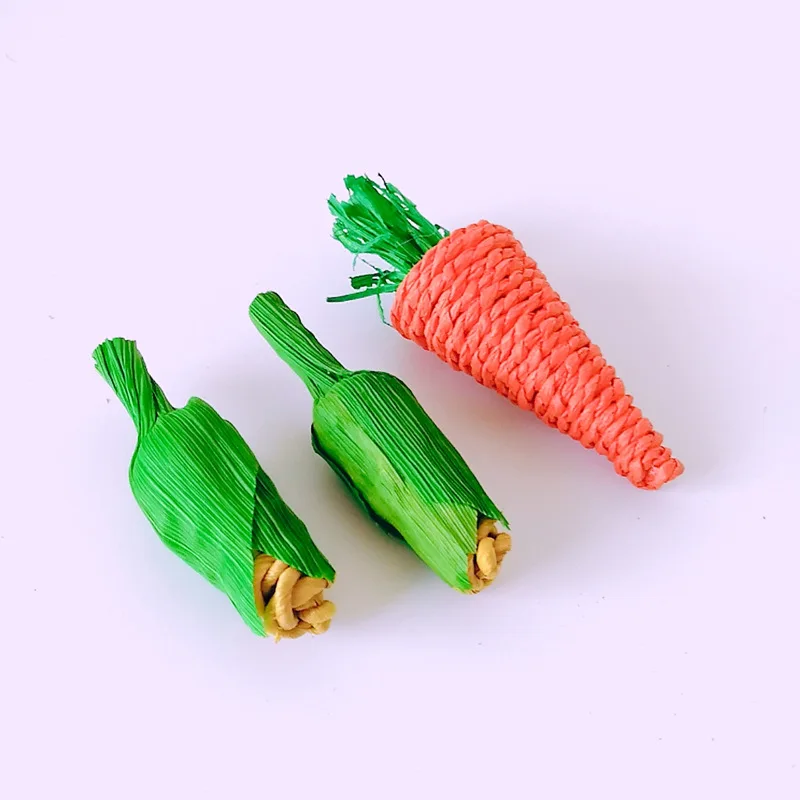 3 шт./компл. морковь кукурузы Реквизит Кролик Хомяк жевать игрушки Укус в форме