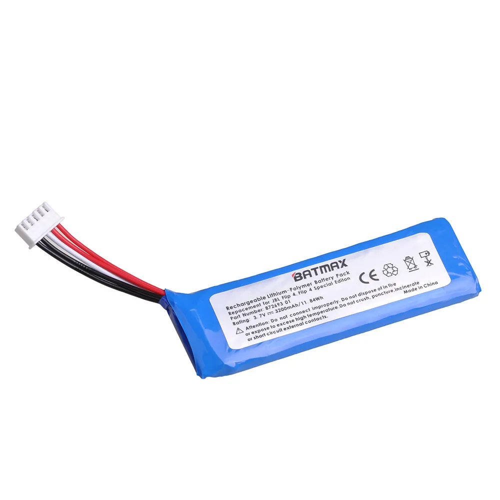Batmax 1 шт. 3200 мАч GSP872693 01 флип 4 батарея для JBL Флип 4 флип 4 специальное издание батареи
