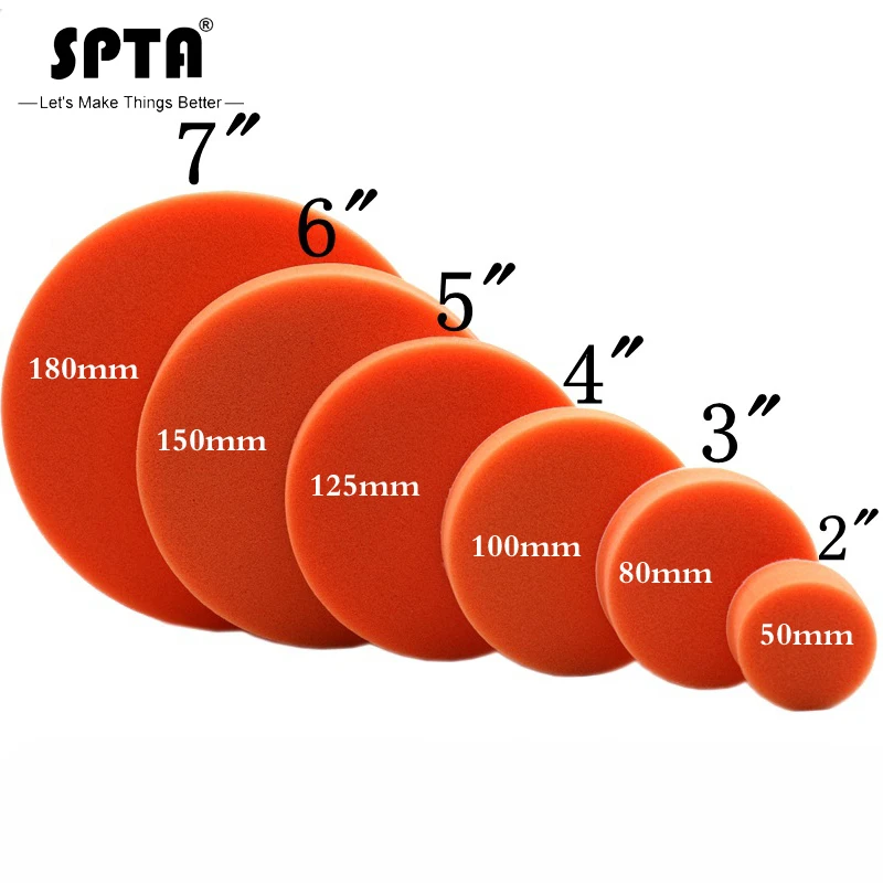 SPTA 2 "(50 мм)/3"(80 мм)/4 "(100 мм)/5"(125 мм)/6 "(150 мм)/7"(180 мм) полировальные колодки
