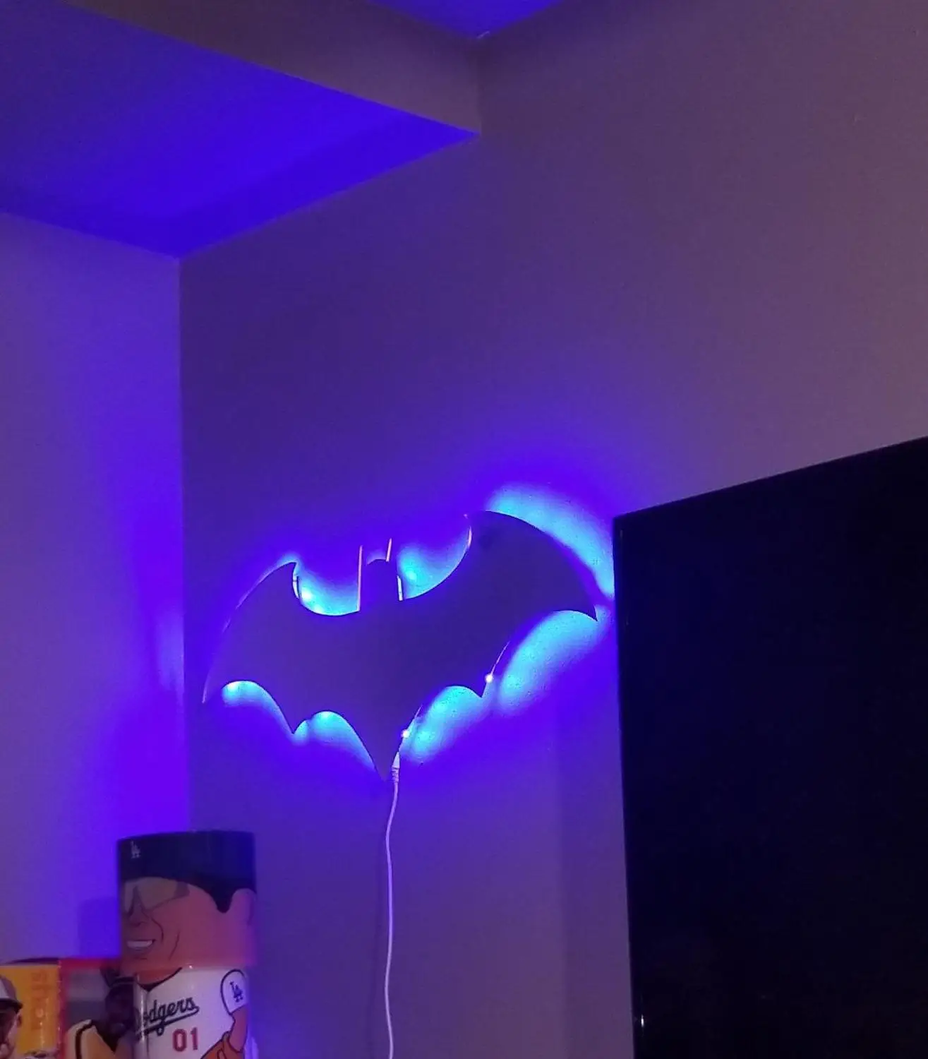 3D светодиодный Ночной светильник декоративный USB летучей мыши Iluminaria в любом