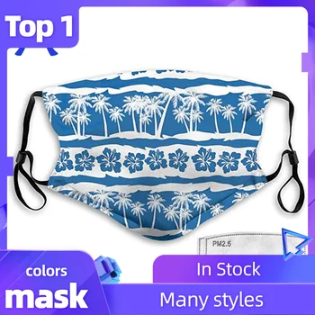 

Adults Printed Face Masks Reusable Washable Dust Proof Windproof Foggy Haze Pollution Mouth Masks +2PC Filters Mascarilla