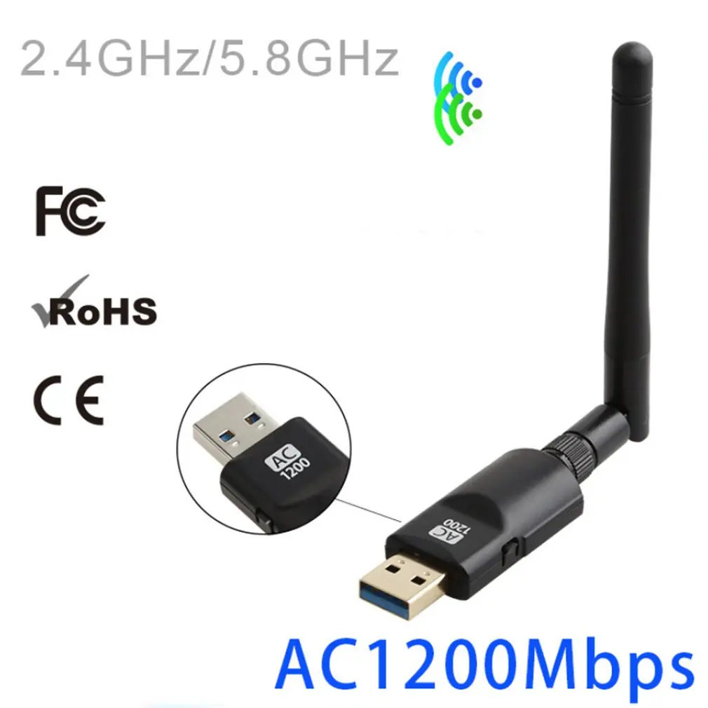 AC двухдиапазонный беспроводной расширитель диапазона Wi-Fi ретранслятор маршрутизатор усилитель сигнала 1200 Мбит/с беспроводной USB WiFi адаптер