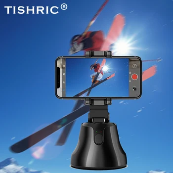 

TISHRIC Gimbal Selfie Stick Tripod/Bluetooth Rotation Face Camera Phone Holder/Stand for Smartphone 360 Object Tracking Holder