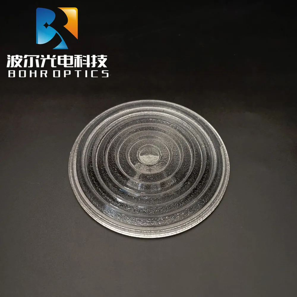 Diameter80mm EFL50mm Round Glass Spotlight Fresnel Lens for Stage Lamp Magnifier Threaded Lenses