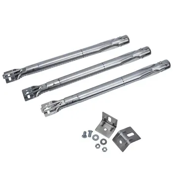 

3-Piece Bbq Telescopic Tube Set Bbq Grill Burner Tube Replacement Parts Straight Pipe Tube Burner Set