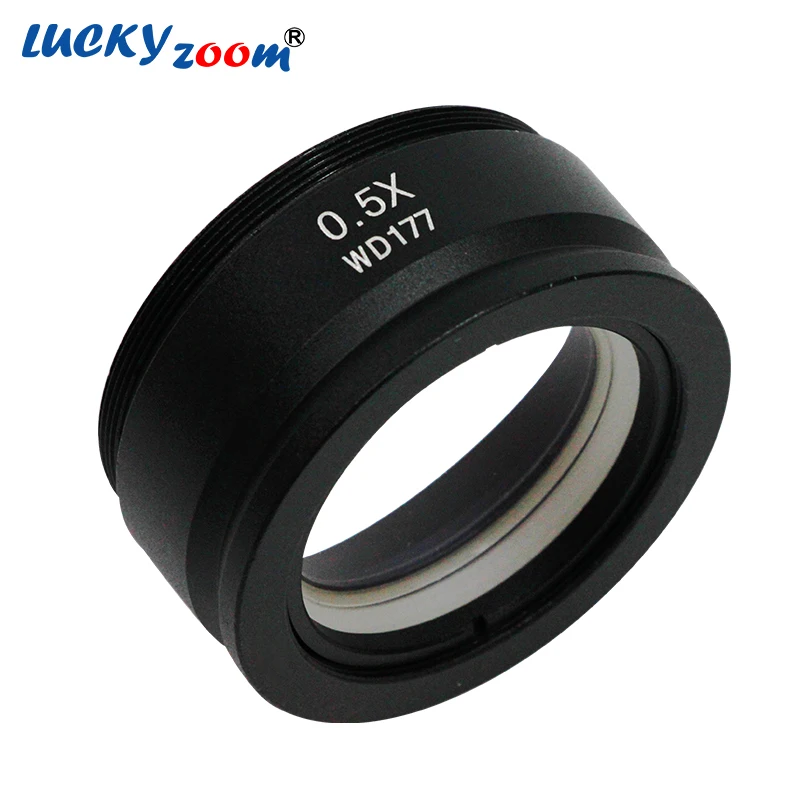 

Free Shipping!! Free Shipping! SZM-0.5X AUXILIARY OBJECTIVE LENS FOR STEREO ZOOM MICROSCOPE WD 177mm