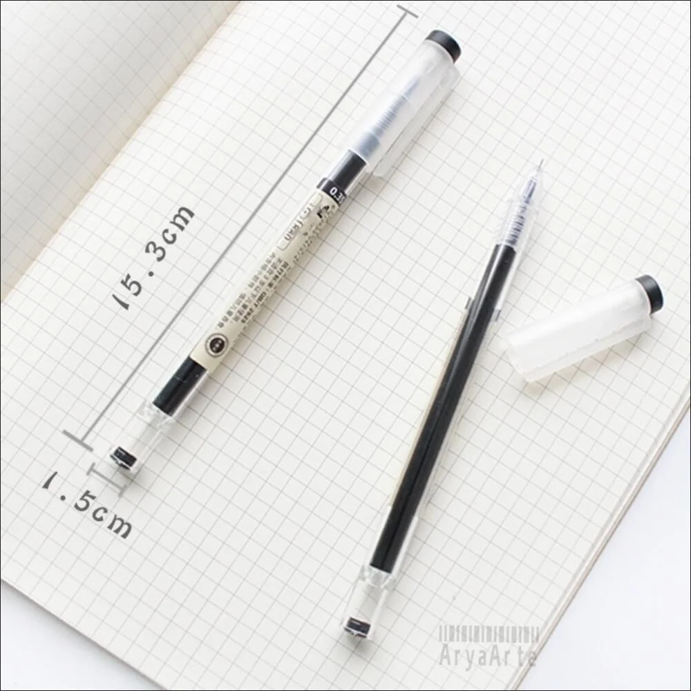 50+2Pcs/Set 0.35mm Red/Black/Blue Ink Gel Pens Set Refills Rod Gel Pen For School Office Stationery Student Writing Supplies - Image 2