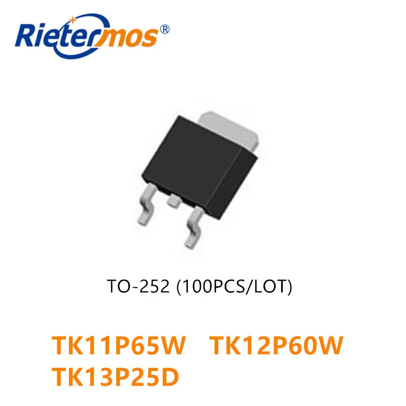 100 шт. TK11P65W TK11P65 TK12P60W TK12P60 TK13P25D TK13P25 TO252 высокое качество|n-channel| |