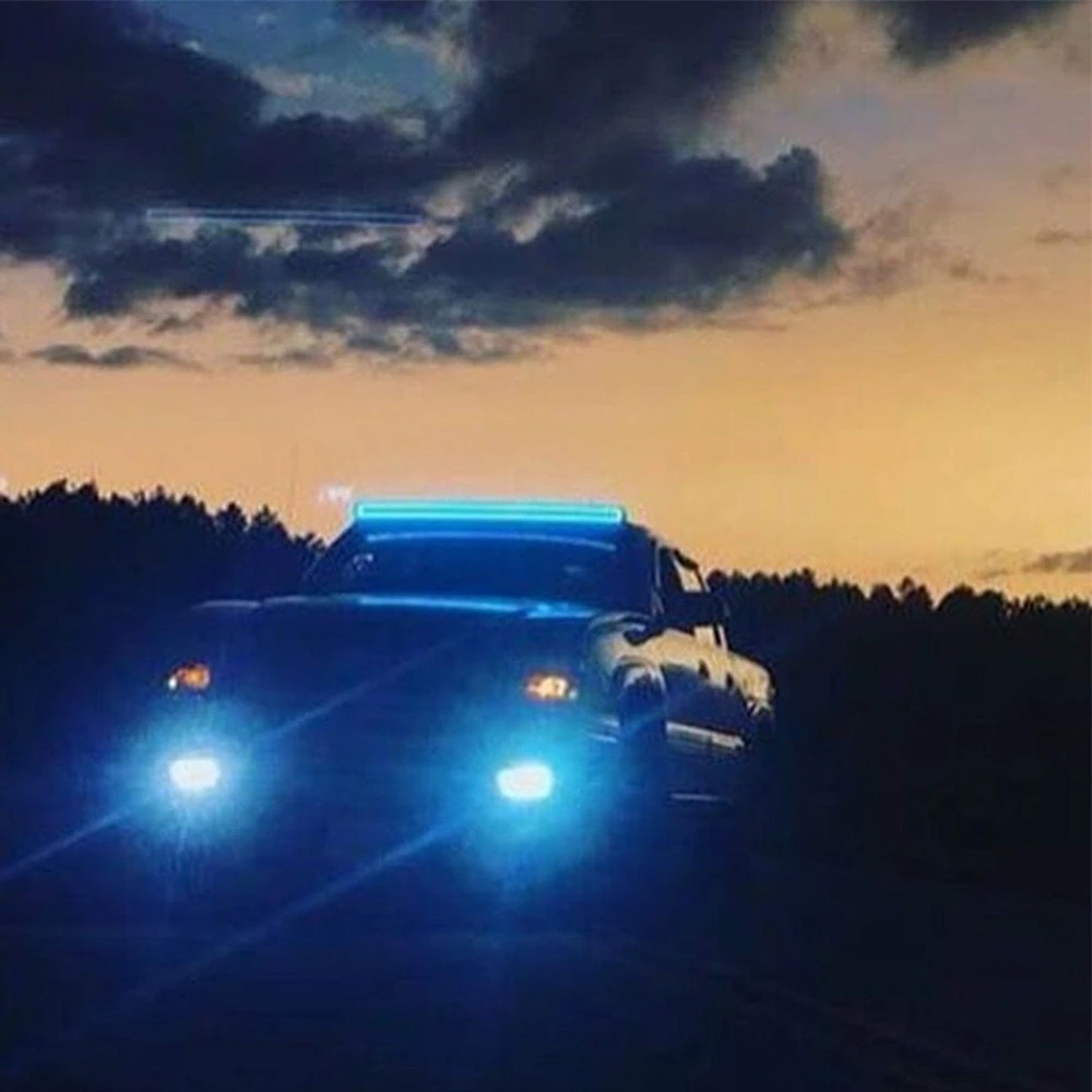 YAIT 288 Вт 5" дюймовый светодиодный светильник панели прямой свет для бездорожья LED дальнего света Предупреждение лампа 12 Вт светодиодный RGB гало кольца рабтает светильник для внедорожник Грузовик 4X4WD ATV