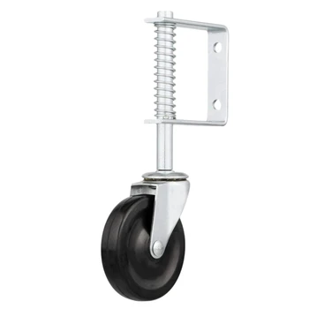 

Spring Loaded Gate Caster, 4-Inch, Black