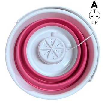 

Portable Mini Turbo Washing Machine with Foldable Tub Compact Lightweight Travel Laundry Washer Health99