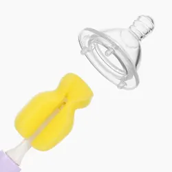Baby Bottle Brush Set Baby Nipple 360-degree Rotating Clean Sponge Cup Brush Bottle Clean Tool Bottle Brush