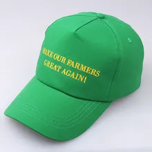 Women Girl Make Our Farmers Great Again Green Hat Baseball Cap Election Hat