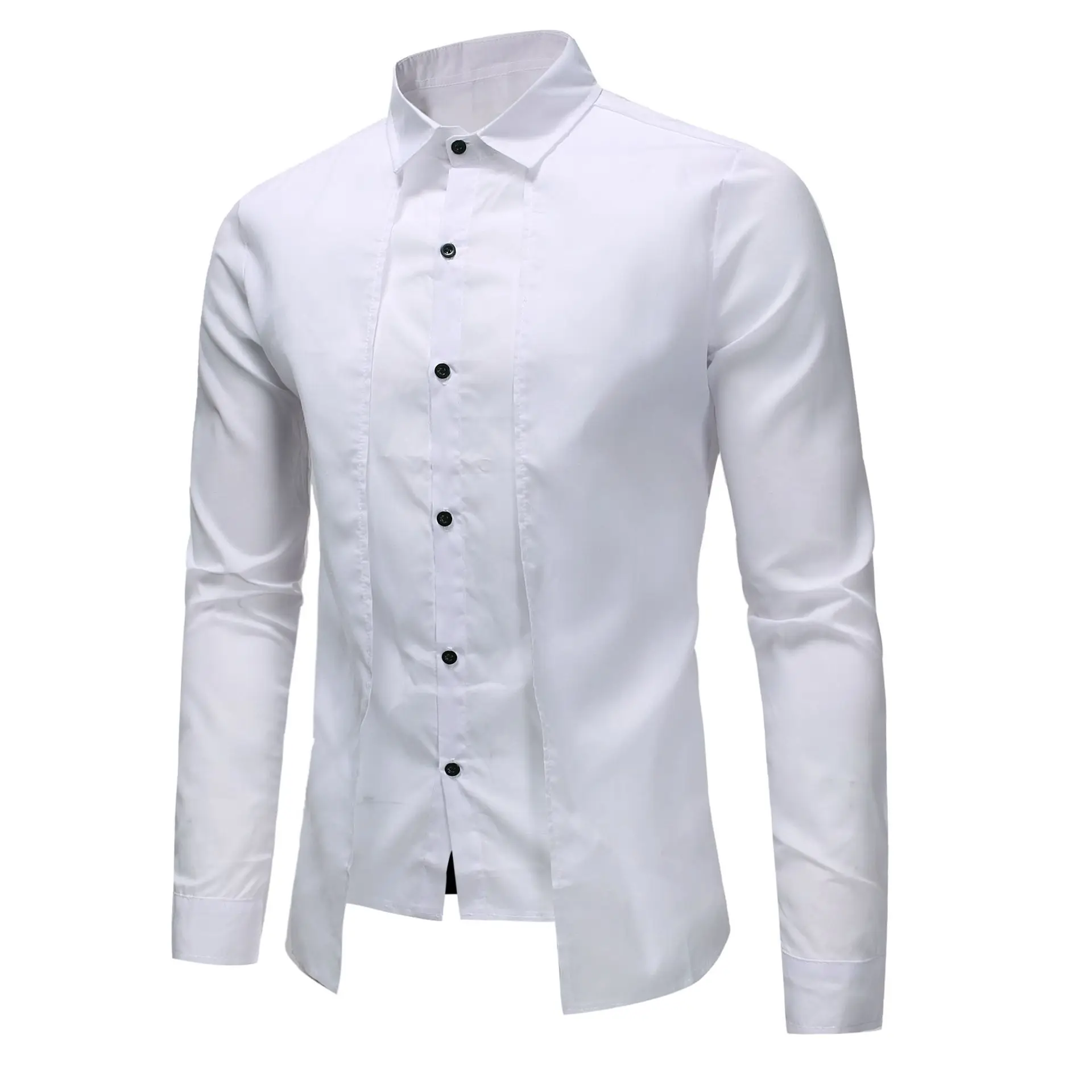 men's chinoiserie cotton slim shirt
