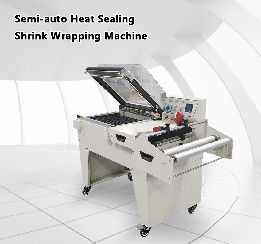 Полуавтоматическая термоусадочная машина ZONESUN для упаковки в термоусадочную пленку 