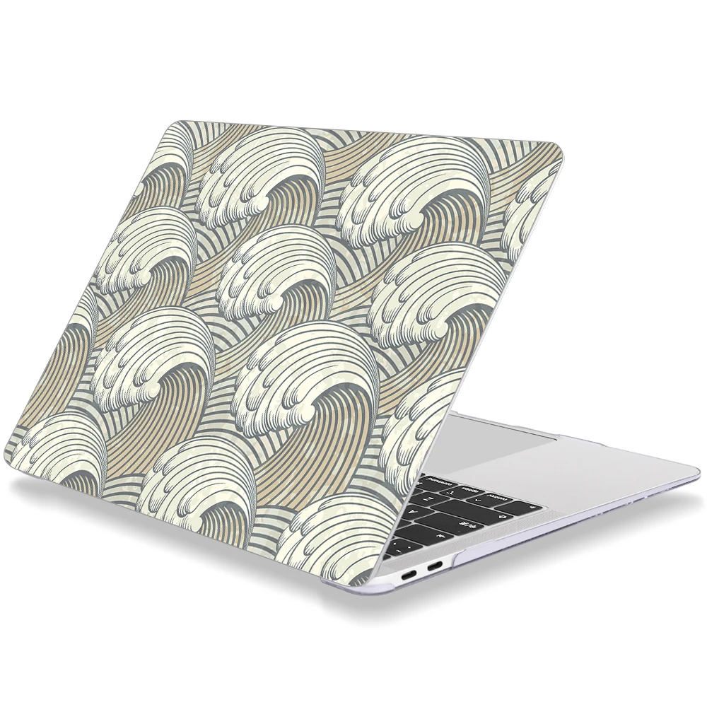 Чехол для ноутбука в стиле ретро с изображением морских волн Apple MacBook Retina Air 12 13 3 New