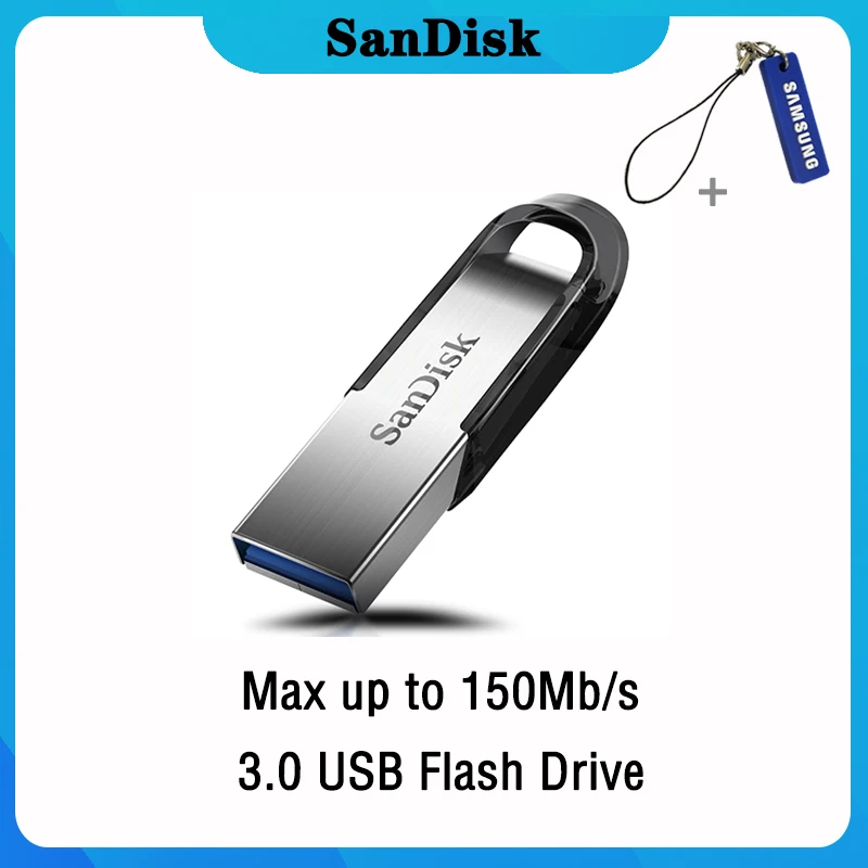 Флеш накопитель USB sandisk 32 64 128 16 ГБ флеш 256 3 0 флешка диск на ключ память для