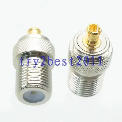 DHL/EMS 50 комплектов 1pce разъем адаптера F tv jack pin к MCX штифт 75ohm RF коаксиальный Прямой-C1