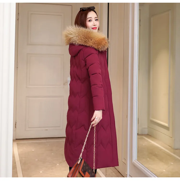 Модная женская качественная теплая утепленная верхняя одежда, Женское пальто, парки, стильная пуховая куртка средней длины, теплая верхняя одежда, большие размеры