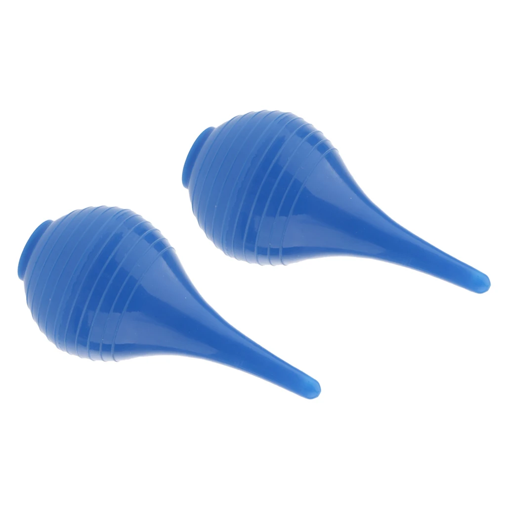 Pack of 2pcs Bulb Syringe Rubber Suction Ear Washing Syringe Squeeze Bulb Ear Dust Cleaner Laboratory Tool