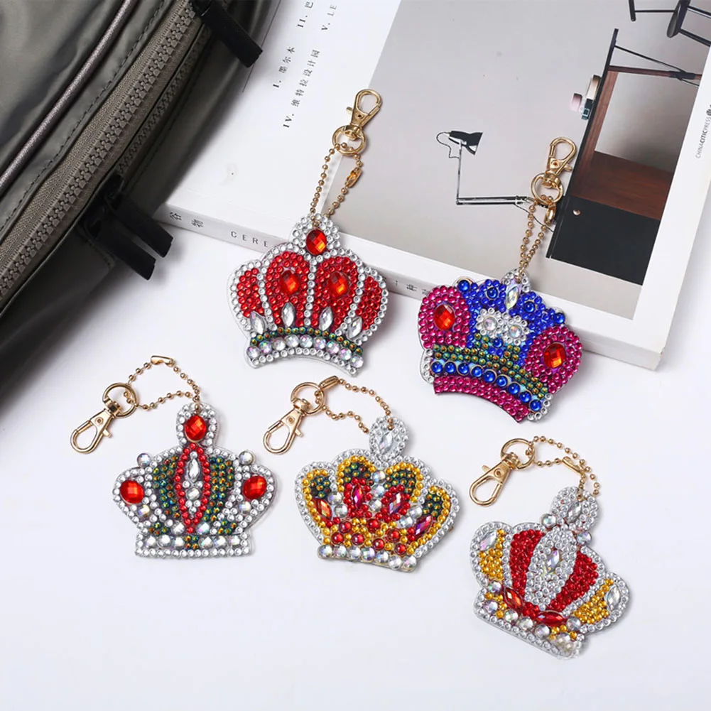 qc015 5 шт./компл. DIY 5D дрель Алмазная картина брелок набор двухсторонний подарок на Рождество с кристаллами J99Store - Цвет: qc015