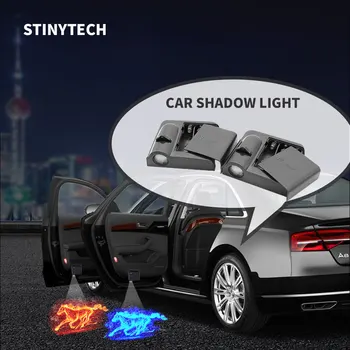 

Stiny Super Promotion 2Pcs Car Door Wireless LED Welcome Sensor Projector Logo Shadow Light Decorate car Styling Interior Lamp