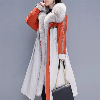 

Winter Coat Women's Jacket 2019 long Cotton Padded Plus Velvet Thick Warm Parkas Jackets Snow Wear Windproof Coat Outerwear