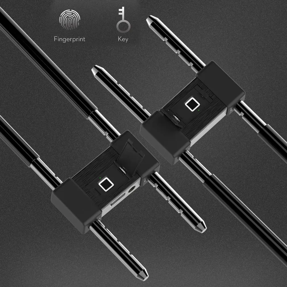 Смарт USB зарядка отпечатков пальцев замок L12 U форма замок супер cpu водонепроницаемый IP65 Противоугонный замок безопасности дверь велосипедный замок