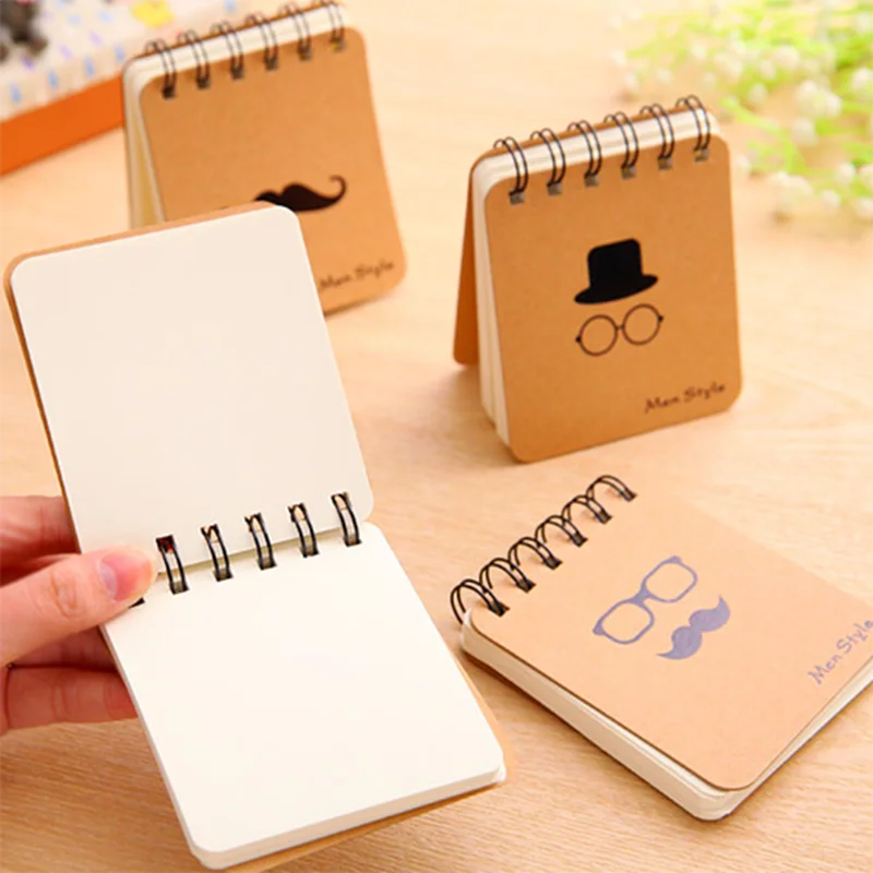

New Beard Spiral Coil Sketchbook Mini Notebook for Journal Daily Planner Book Memo Sketch Pad Student Stationery School Supplies