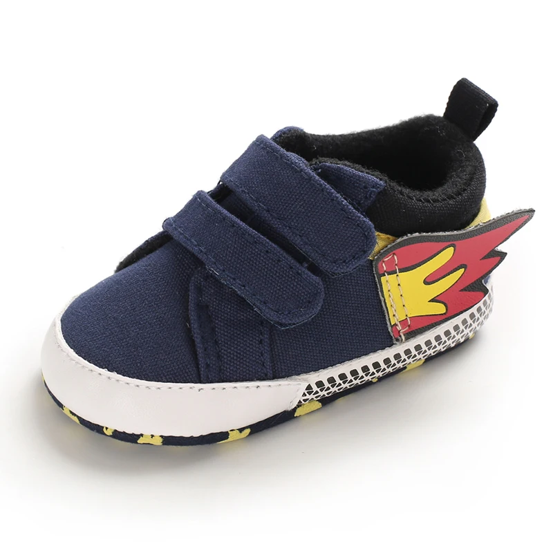  New Spring 0-18M Baby Shoes Lovely Baby Boy Anti-Slip Casual Walking Shoes Wings Design Sneakers So