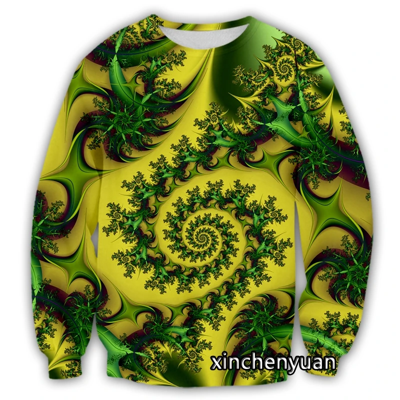 

phechion New Men/Women 3D Printed Fractal Art Casual Sweatshirt Fashion Streetwear Men Loose Sporting Sweatshirt D47