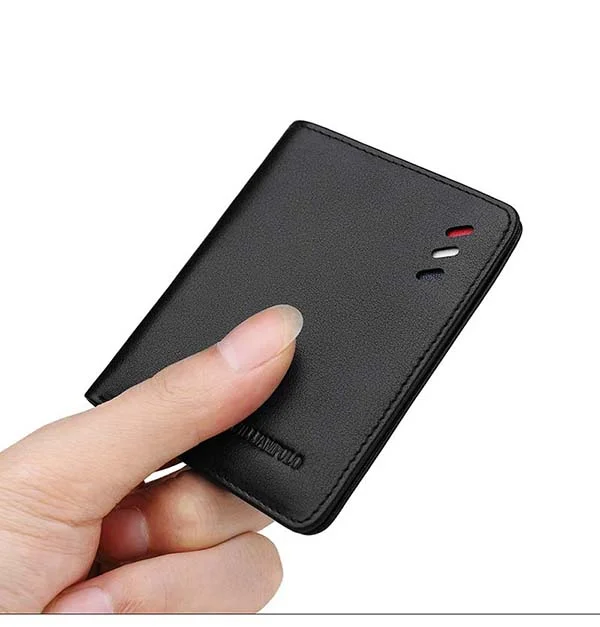 

100% Genuine Leather wallet men Small Mini Ultra-thin Compact wallet Handmade wallet Cowhide Card Holder Short Design purse New