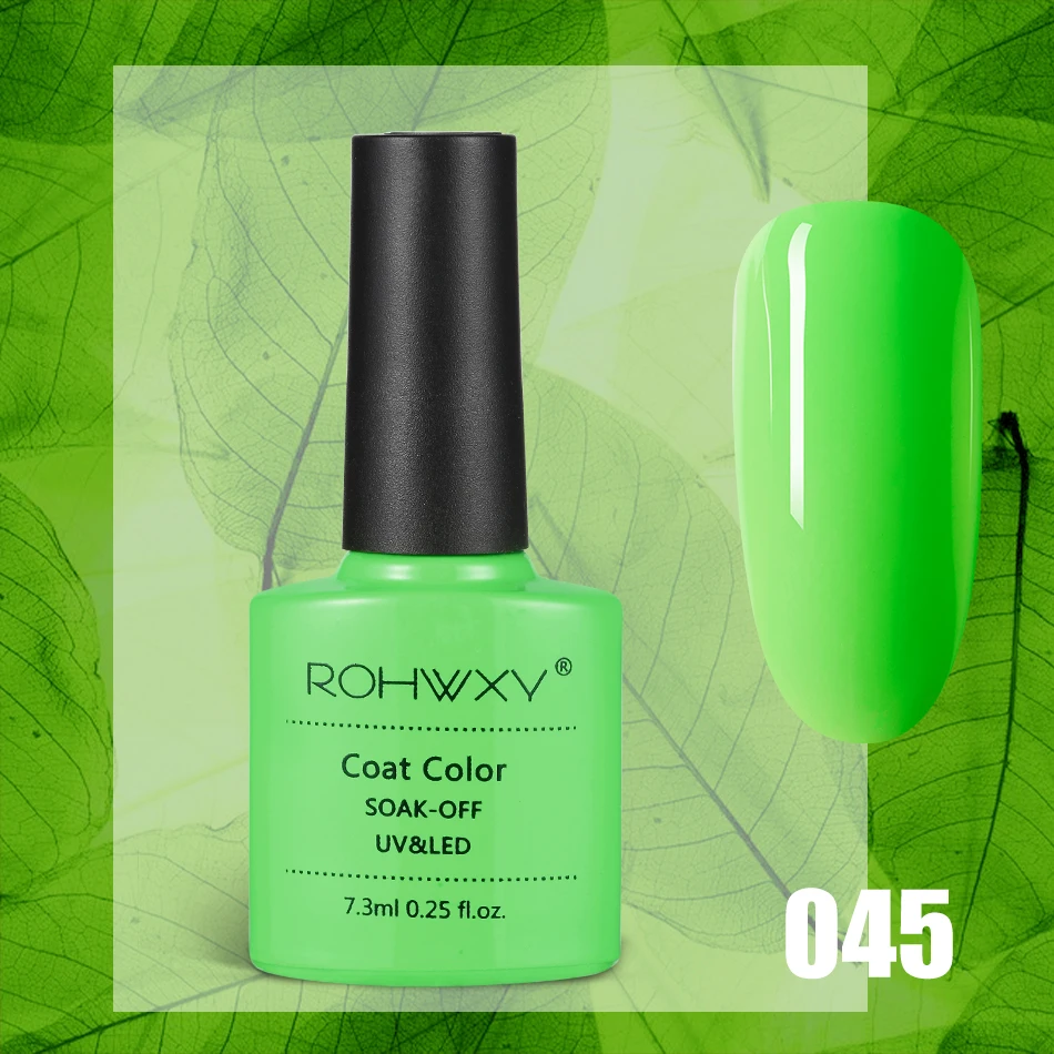 A045 ROHWXY УФ-гель для ногтей Гибридный лак для замачивания ногтей полуперманентный верхний Базовый лак для ногтей все для маникюра Гель-лак - Цвет: A045