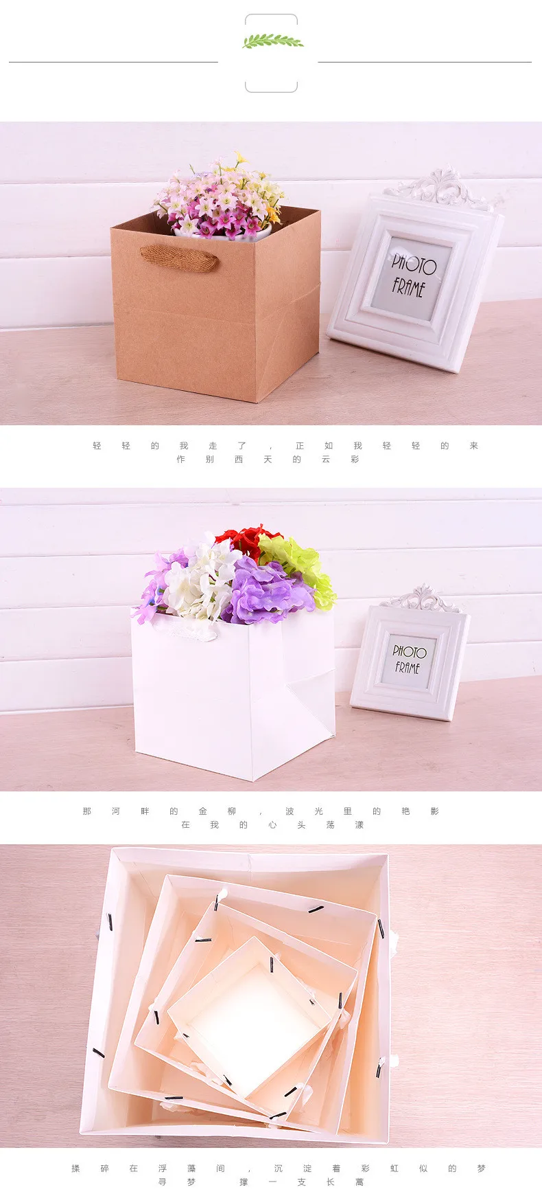 White Black Brown Red Paper Gift Bags Kraft Paper Candy Box With Handle Wedding Birthday Party Gift Package Boxes Gift Cases