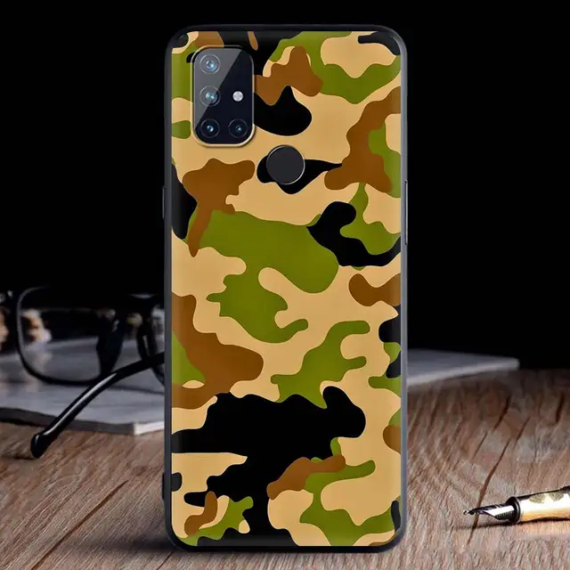 For OnePlus 8 Nord 7Pro Case For One Plus Z N10 5G 8T 7 Pro n100 7T 6T Full Protection Soft Phone Cover Camouflage Pattern Army B05