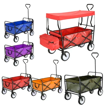

Panana Folding Hand Truck Trolley Barrow Cart Garden Platform Trolley Home Garden Tool Capacity 100kg