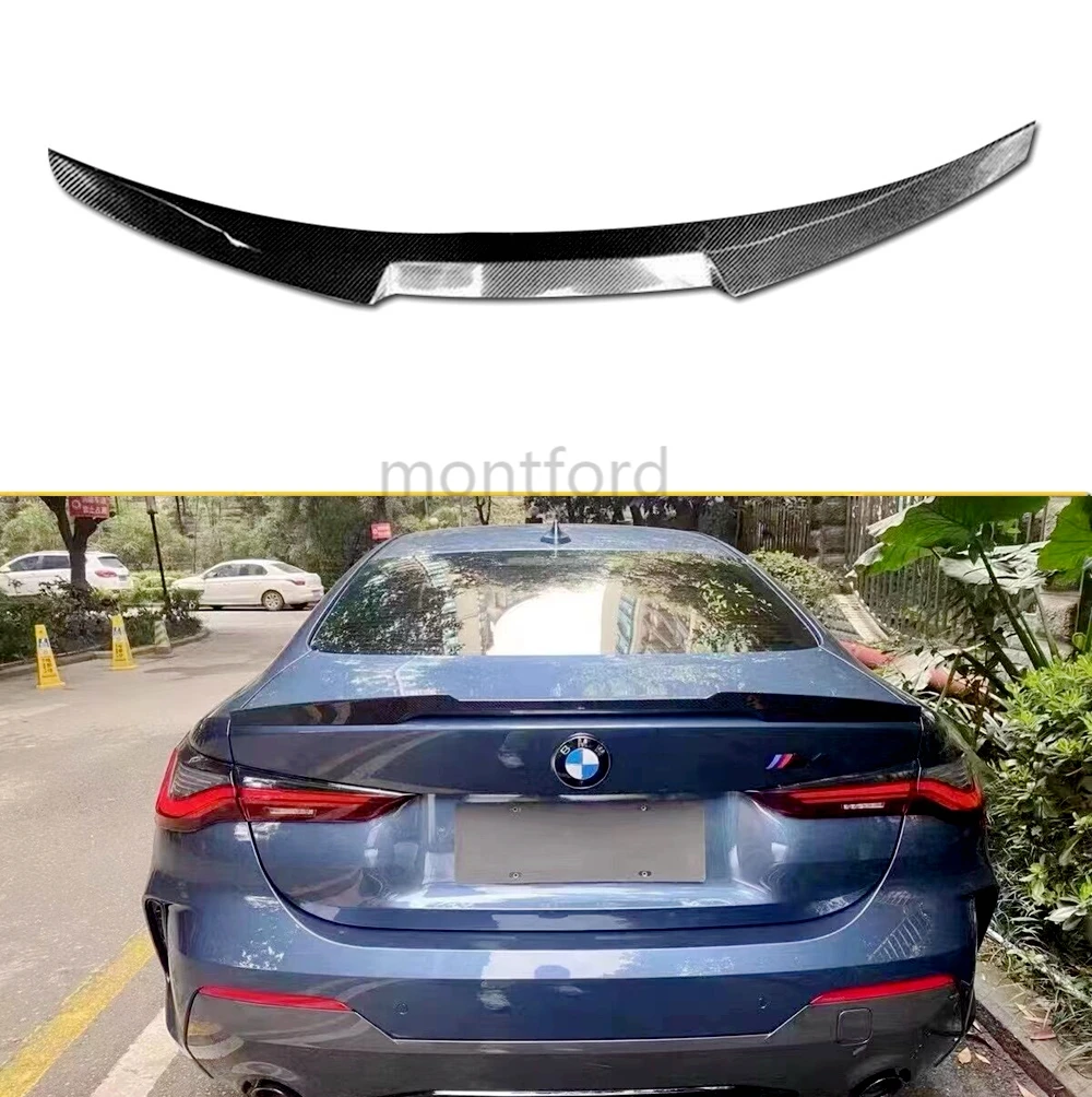 G22 M4 Style Car Rear Trunk Spoiler Lip Boot Wing Lip Per Bmw Serie 4 G22 430I G82 M4 2021-2022 Car Rear Roof Lip Spoiler