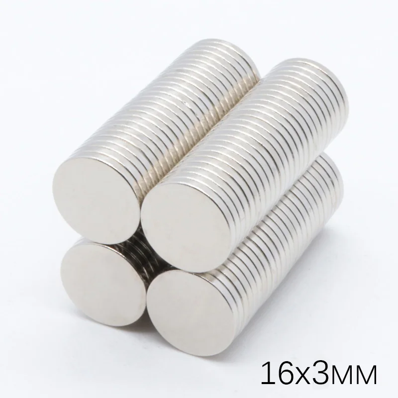 50 шт. 16x3 мм Super Strong супер сильные 16 мм x 3 мм мощный диск Круглый Магнит Редкоземельные перманентнеы неодимные магниты 16*3 мм
