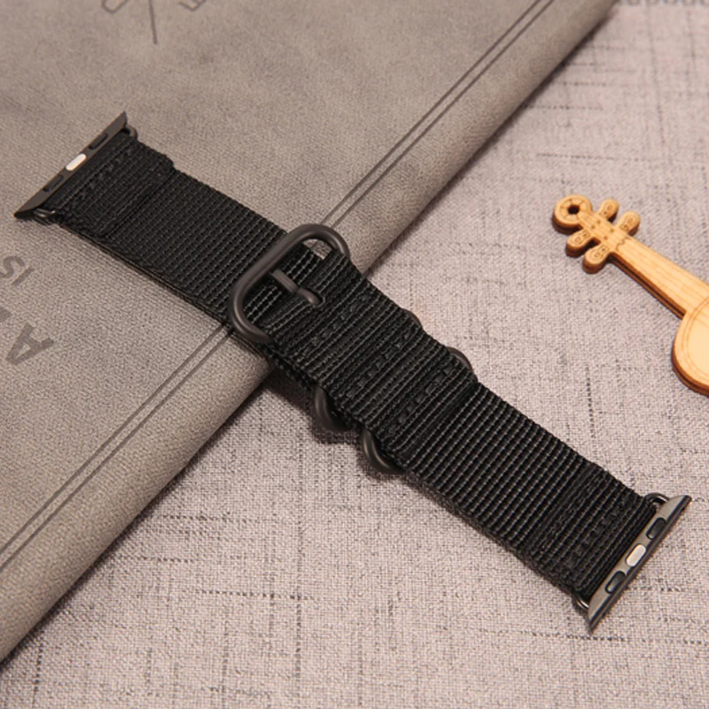 Ремешок для apple watch band 44 мм 40 5 4 спортивный нейлоновый браслет ремешок часов iwatch 3 2 1