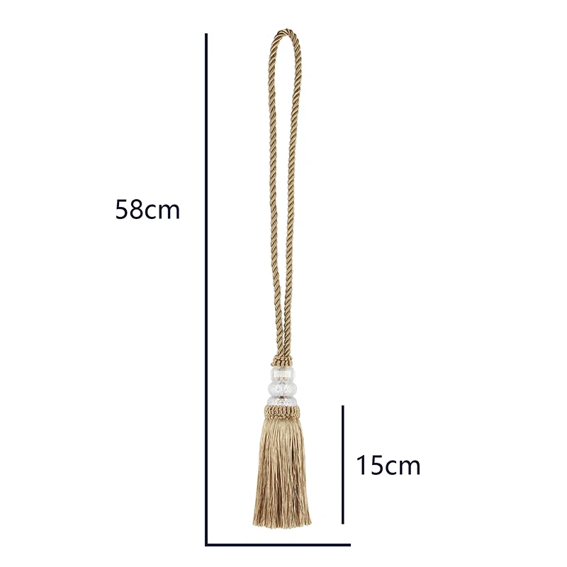 1Pc Hanging Ball Tassel Curtain Tieback Simple Big Tassels Pendant Home Decoration Single Ball Curtain Rope Room Accessories tassel fringe tassel decoration tassel accessories tassel trim mini tassels