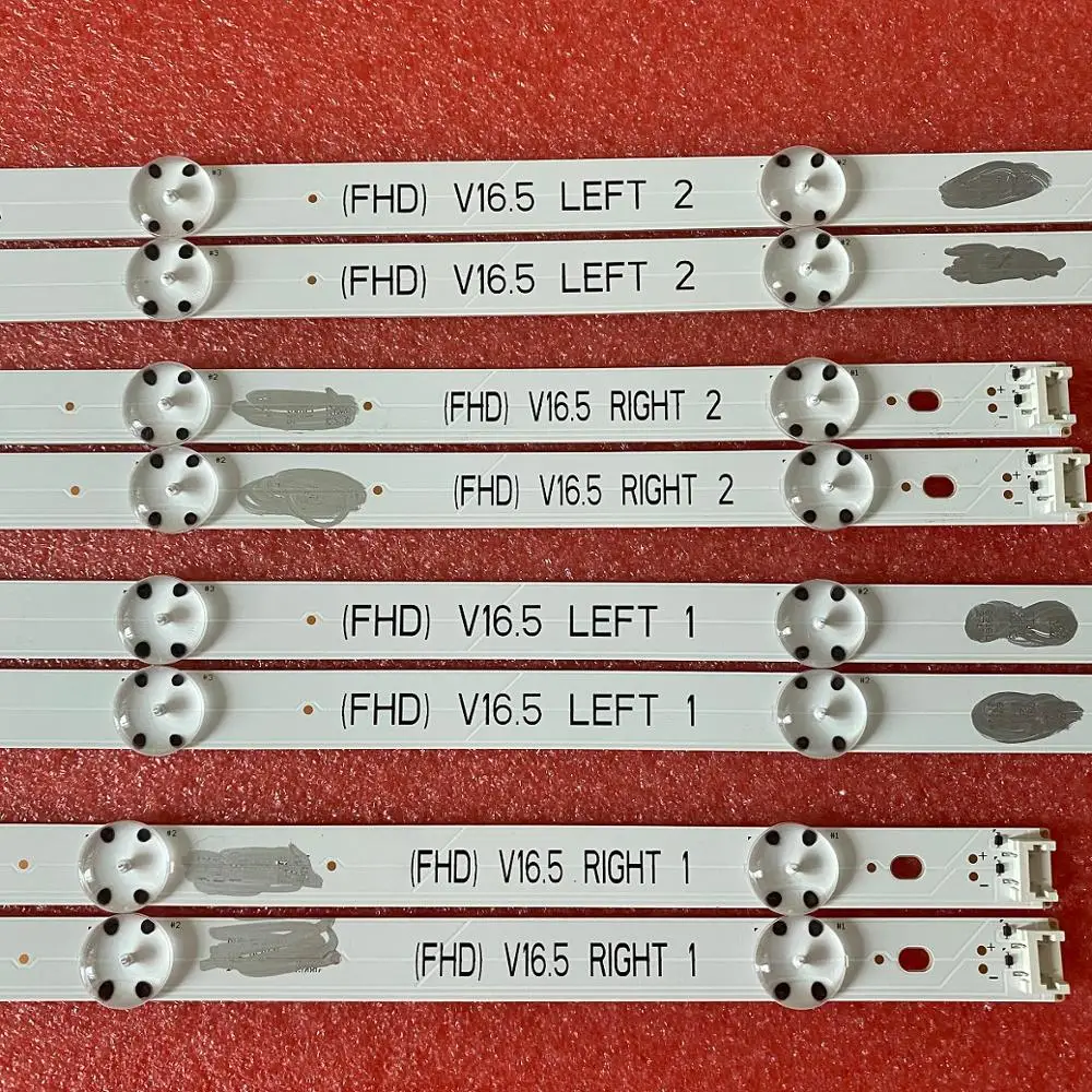 8 шт./компл. светодиодный фонарь для LG 49LJ510M 49LJ58300W 49UH603V 49UH620V 49LW340C 49LW340H 49LF5400 49UH610V