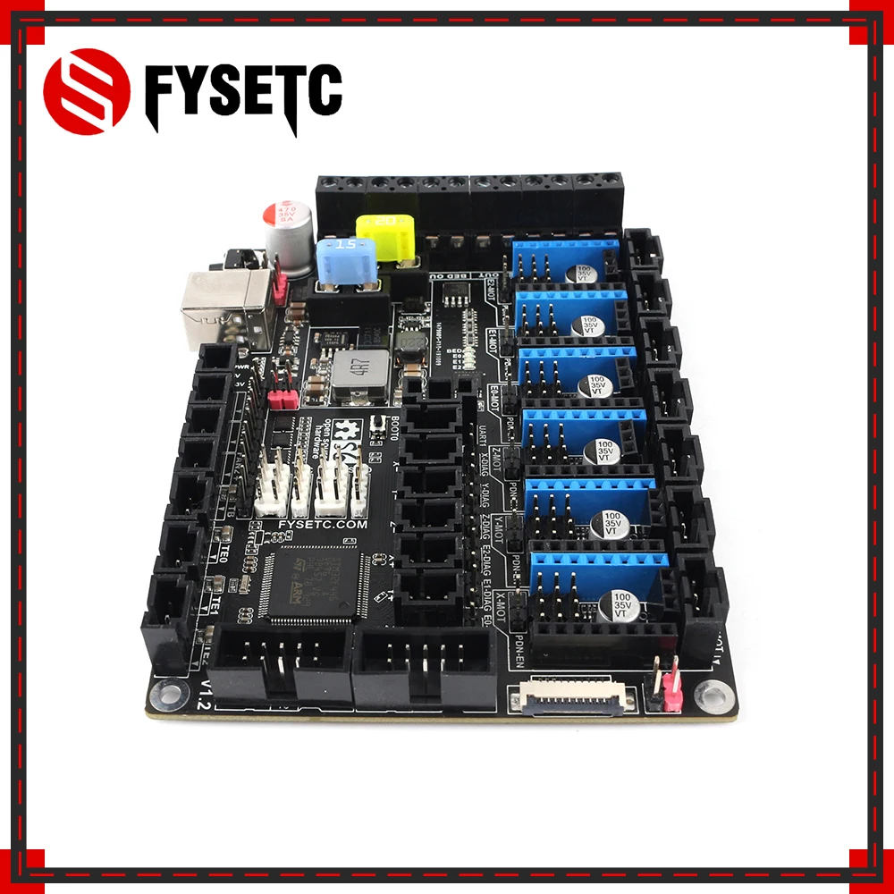 S6 V1.2 плата управления 32 бит Поддержка 6X TMC драйверы для Uart/SPI Летающий провод MX разъем VS F6 V1.3 SKR V1.3 материнская плата