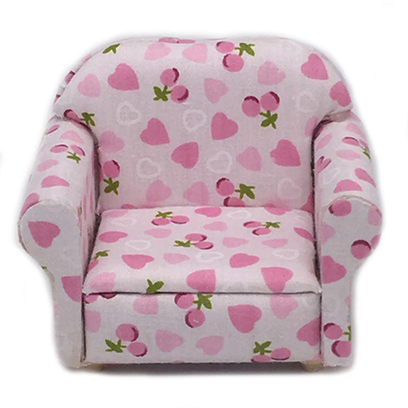 1:12 miniature soft single sofa for dolls mini furniture toys for girls g xS5 