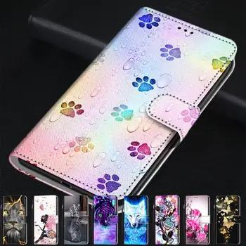 

Fashion Cartoon Animal Flower Leather Phone Case For Samsung Grand Prime G530 J1 2016 J2 Core Cover Wallet Book Style