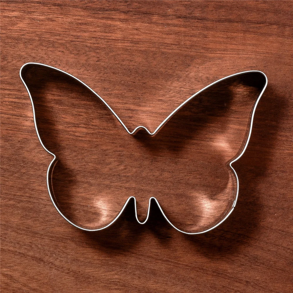 Spring Butterfly Cookie Cutter 11.4 cm Mother's Day Easter Biscuit Fondant Bread Mold Stainless Steel KENIAO cookie cutter baking mold cookie mould fondant cutter pastry cutter